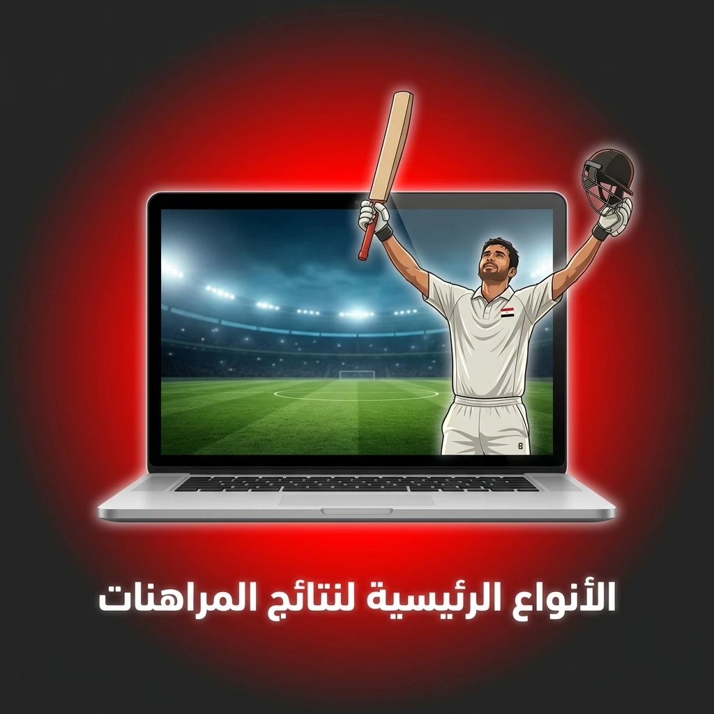 الأنواع الرئيسية لنتائج المراهنات الرياضية: الفائز 1X2، الفرصة المزدوجة، وإجمالي الأهداف.