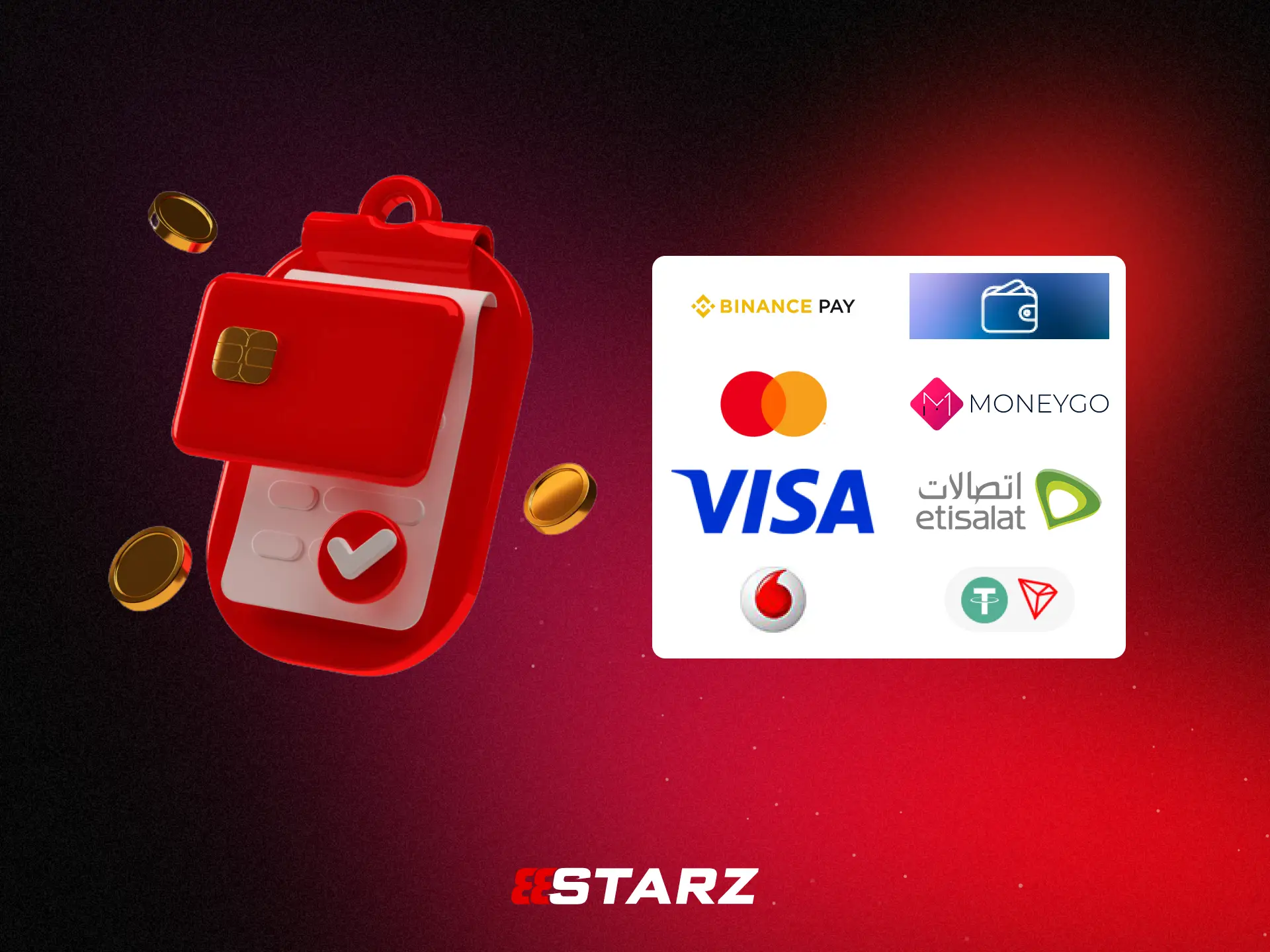 استخدم خيارات دفع مريحة للمعاملات في 888STARZ مصر.